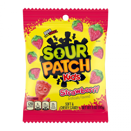 Sour Patch Kids Strawberry Peg Bag 141g