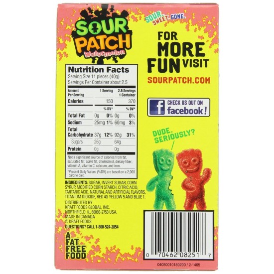 Sour Patch Watermelon 3.5oz Theatre Box (99g) 