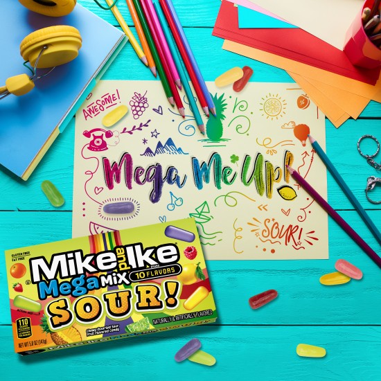 Mike & Ike Mega Mix Sour Theater Box 120g