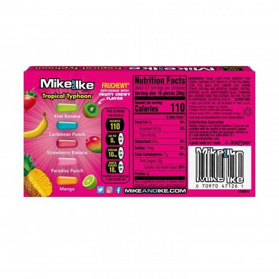 Mike & Ike Tropical typhoon theater box 12x120g