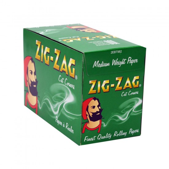 Zig Zag Green King Size Rolling Papers 50 Pack