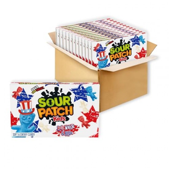 Sour Patch Kids Red White & Blue Theatre Box - 3.1oz (88g)