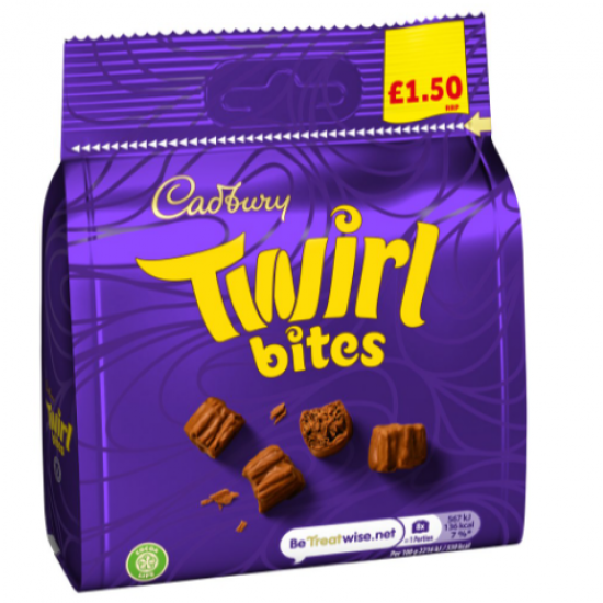 Cadbury Twirl Bites 85g Price Marked £1.50