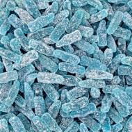 Yummy Gummy Fizzy Blue Raspberry Bottles 1Kg Bag