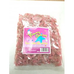 Yummy Gummy Fizzy Cherry Bottles 1Kg Bag