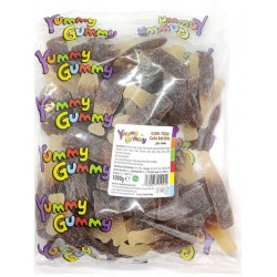 Yummy Gummy Giant Fizzy Cola Bottles 1Kg Bag