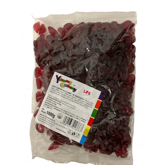 Yummy Gummy Lips 1Kg Bag