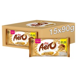 Aero Golden Honeycomb Sharing Blocks 90g Price Marked -£1.25