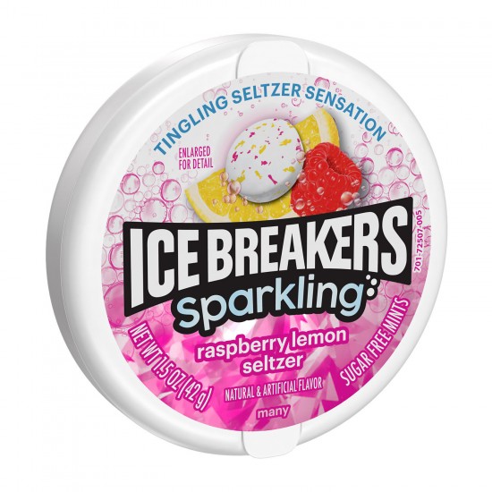 Ice Breakers Mint Sparkling Raspberry Lemon Seltzer 1.5oz (43g) - 8CT