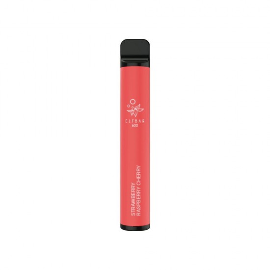 Strawberry Raspberry Cherry Ice Elf Bar 600 Disposable Vape | 20mg