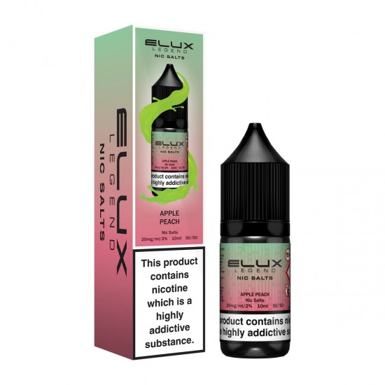 Apple Peach Nic Salt E-Liquid by Elux Legend 10ml-10mg