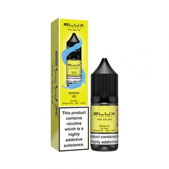 Banana Ice Nic Salt E-Liquid by Elux Legend 10ml-20mg