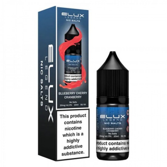 Blueberry Cherry Cranberry Nic Salt E-Liquid by Elux Legend 10ml-10mg