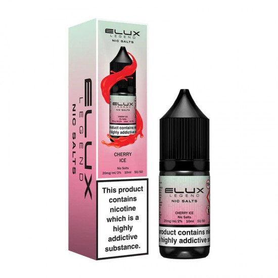 Cherry Ice Nic Salt E-Liquid by Elux Legend Salts 10ml-10mg