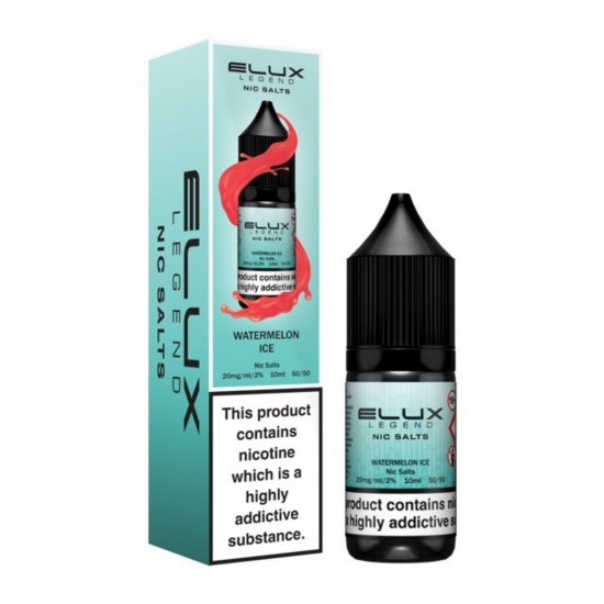 Watermelon Ice Nic Salt E-Liquid by Elux Legend 10ml-10mg