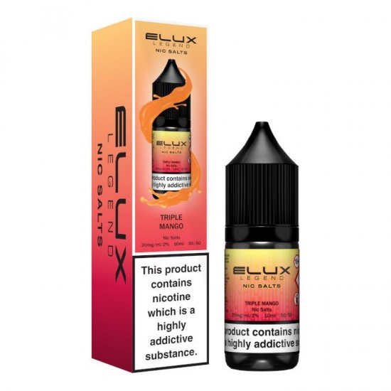 Triple Mango Nic Salt E-Liquid by Elux Legend 10ml-10mg