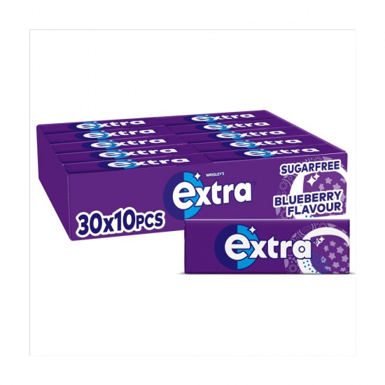 Extra Blueberry Flavour Chewing Gum Sugar Free 10 piece