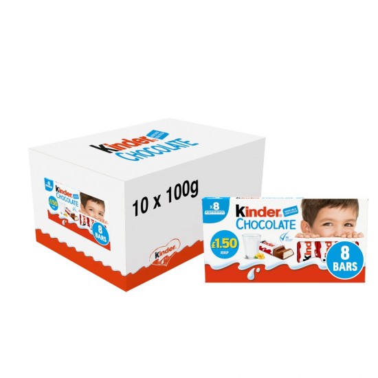 Kinder Chocolate 8 x 12.5g (100g) PMP£1.50