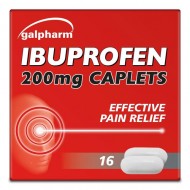 Galpharm Ibuprofen 200mg Caplets 16 Caplets X 12