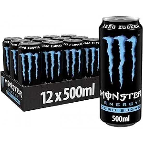 Monster  Energy Drink Absolutely Zero Sugar 12 x 500ml PM £1.55