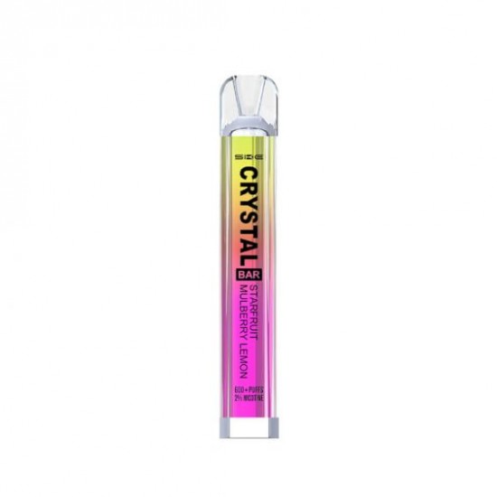 Starfruit Mulberry Lemon Crystal Bar 600 Puff Disposable Vape by SKE