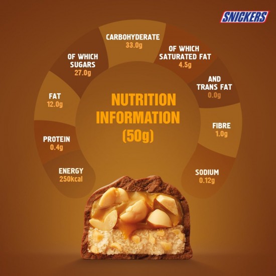 Snickers Chocolate Standard Bar 50g