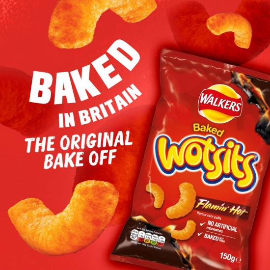 Walkers Wotsits Flamin' Hot Snacks £1.25 RRP PMP 60g